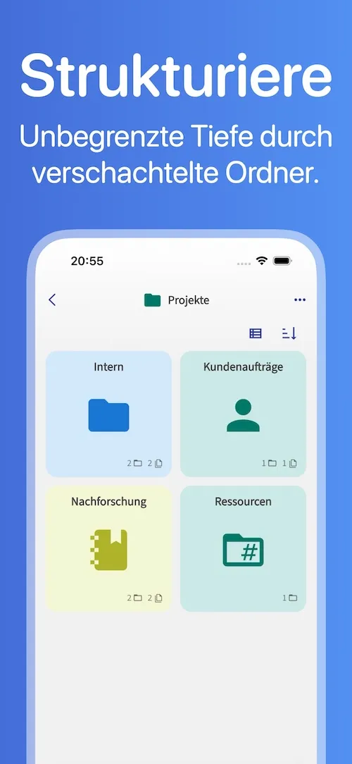 Notizen mit Ordner: Folino – Screenshot 3