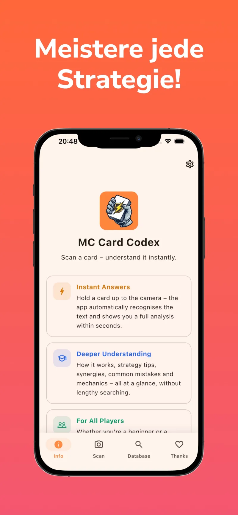 MC Card Codex: LCG Deck Begleiter – Screenshot 1