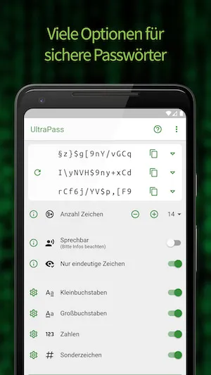 Passwort Generator: UltraPass – Screenshot 1