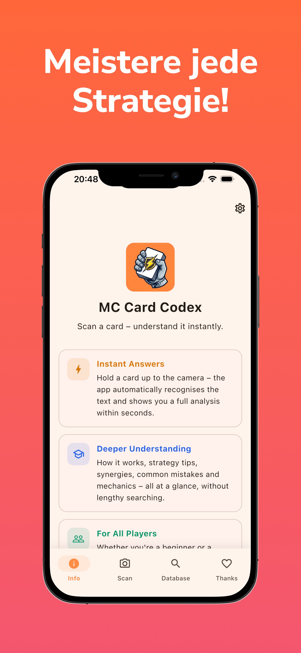 MC Card Codex: LCG Deck Begleiter Screenshot 1