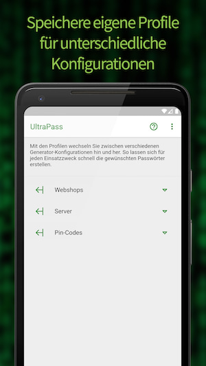 Passwort Generator - UltraPass Screenshot 3