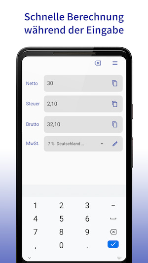 Mwst.-Rechner - UltraVAT Screenshot 1